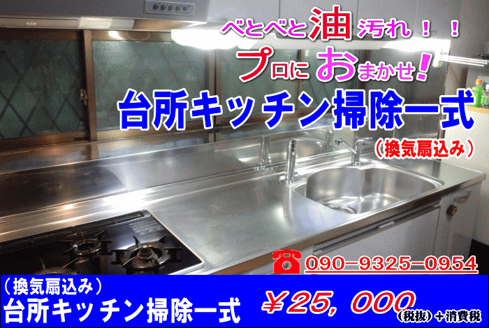 川崎横浜ハウスクリーニング台所・キッチン掃除